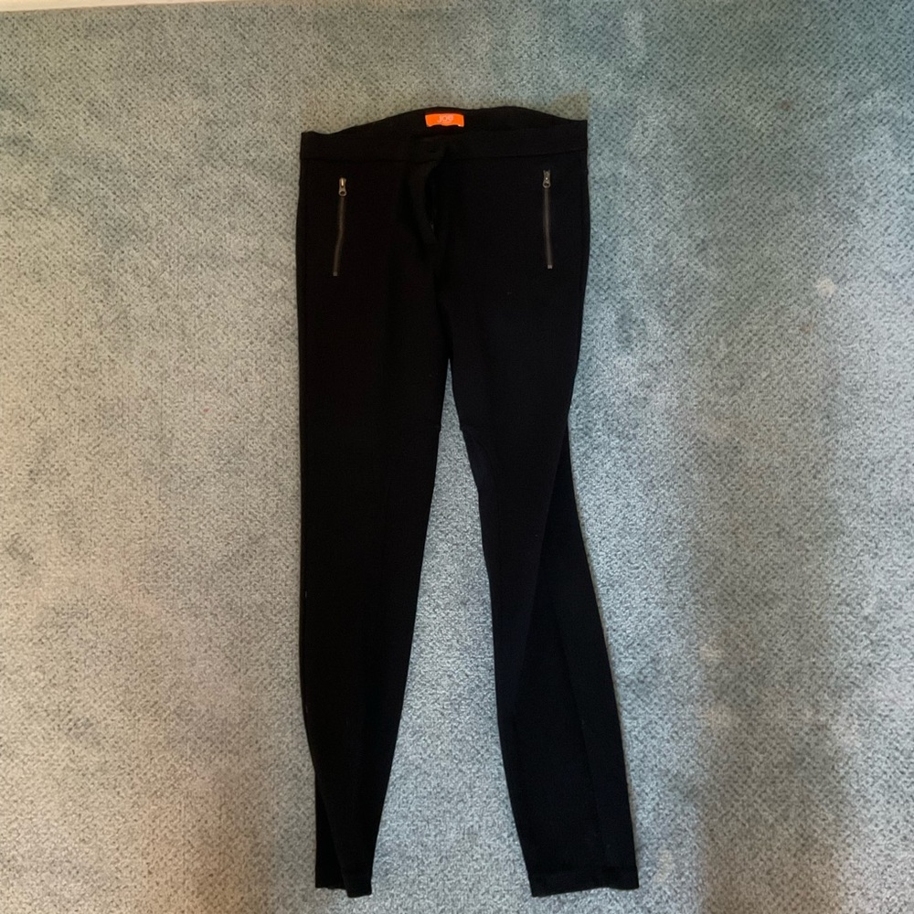 Joe Fresh Black Skinny Riding Pant with Zippers